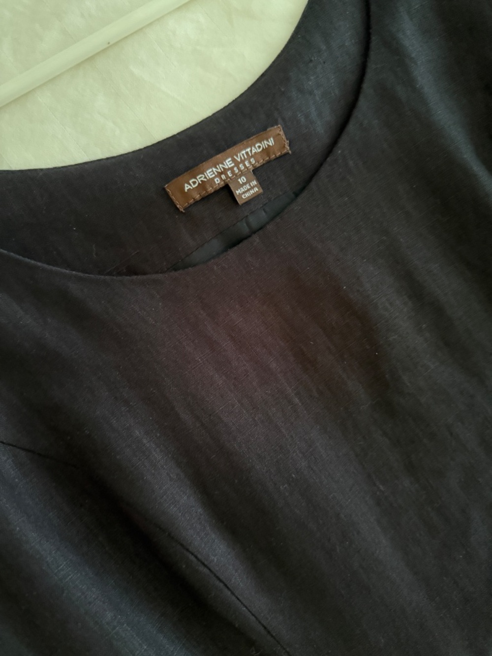 100% LINEN SLEEVELESS DRESS - Picture 2 of 2
